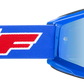 FMF Youth PowerBomb Goggles - Rocket - Blue - Blue Mirror F-50048-00002