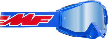 FMF Youth PowerBomb Goggles - Rocket - Blue - Blue Mirror F-50048-00002