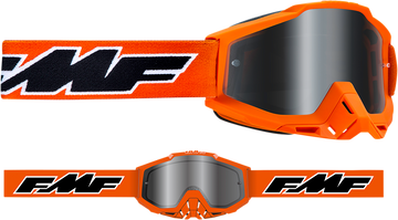 FMF Youth PowerBomb Goggles - Rocket - Orange - Silver Mirror F-50048-00003