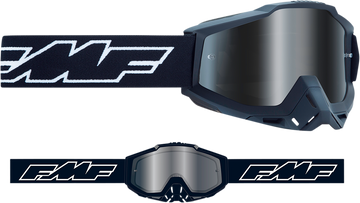 FMF Youth PowerBomb Goggles - Rocket - Black - Silver Mirror F-50048-00001