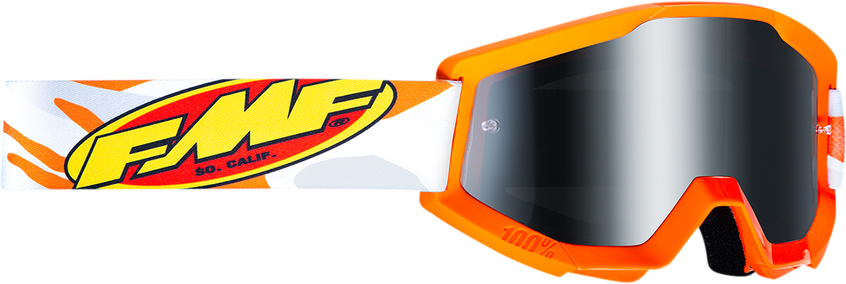 FMF PowerCore Goggles - Assault - Gray - Silver Mirror F-50051-00002