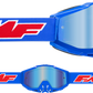 FMF Youth PowerBomb Goggles - Rocket - Blue - Blue Mirror F-50048-00002