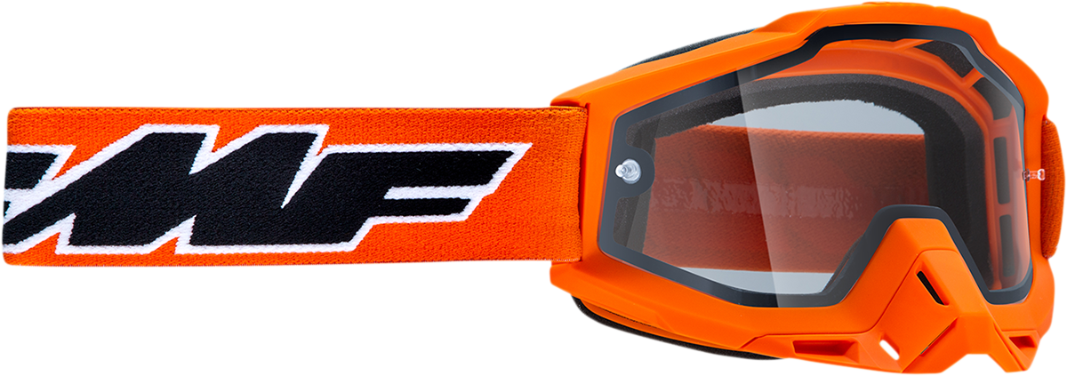 FMF PowerBomb Enduro Goggles - Rocket - Orange - Clear F-50038-00003