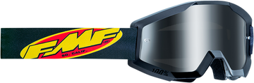 FMF Youth PowerCore Goggles - Core - Black - Silver Mirror F-50055-00002