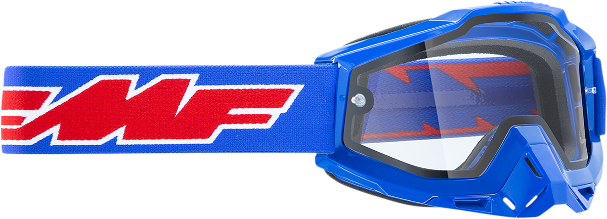 FMF PowerBomb Enduro Goggles - Rocket - Blue - Clear F-50038-00002