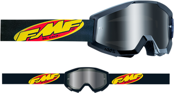 FMF Youth PowerCore Goggles - Core - Black - Silver Mirror F-50055-00002