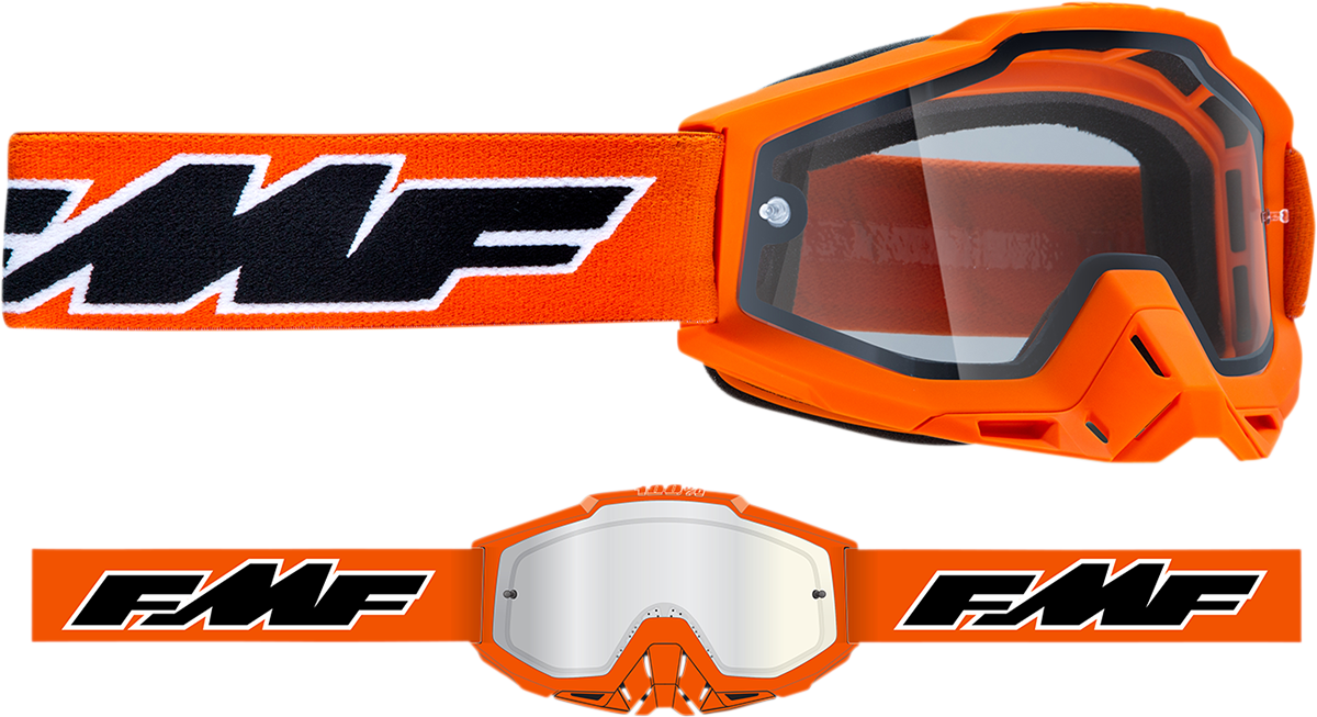 FMF PowerBomb Enduro Goggles - Rocket - Orange - Clear F-50038-00003