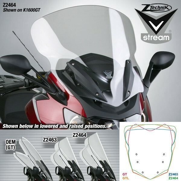 ZTechnik VStream Windscreen Tall Touring Clear BMW
