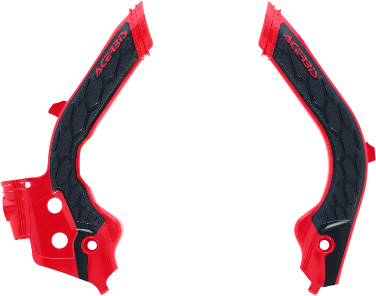 ACERBIS X-Grip Frame Guards - Red/Black - Gas Gas | Husqvarna 2733451018