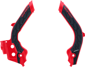 ACERBIS X-Grip Frame Guards - Red/Black - Gas Gas | Husqvarna 2733451018