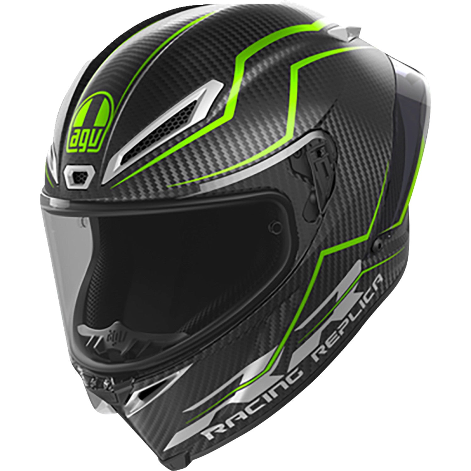 AGV Pista GP RR Helmet - Performante - Carbon/Lime - Large 2118356002-018-L | Street Full Face Adult Helmet