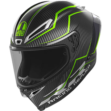 AGV Pista GP RR Helmet - Performante - Carbon/Lime - Medium 2118356002-018-M | Street Full Face Adult Helmet