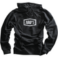 100% Hoodie Icon - Black - Large 20029-00002