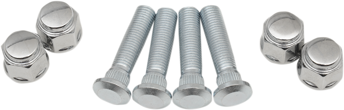 MOOSE OFFROAD Wheel Stud/Nut Kit - Front - '01-'04 Honda Rubicon/'03-'05 Rincon 85-1046