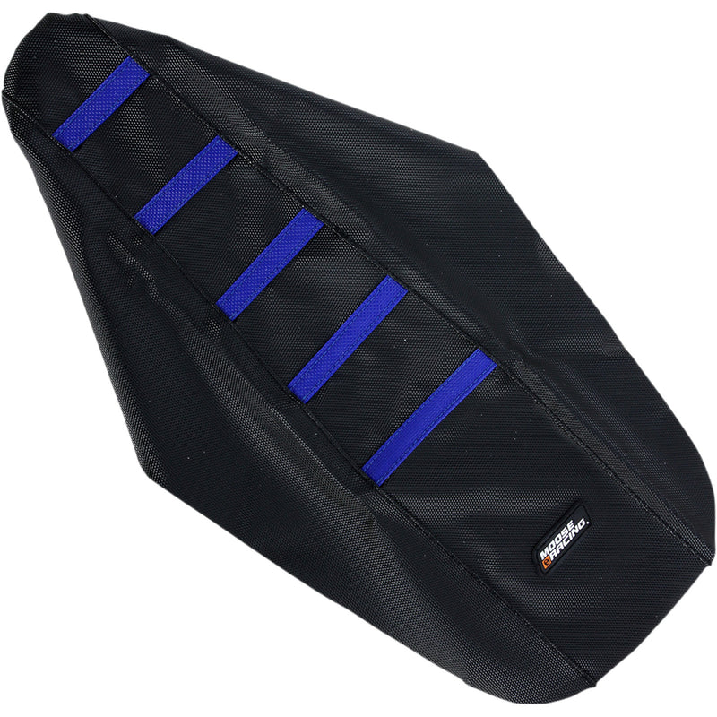 Moose Racing Ribbed Seat Cover - Black Cover/Blue Ribs - Yamaha YZ8502-332RT