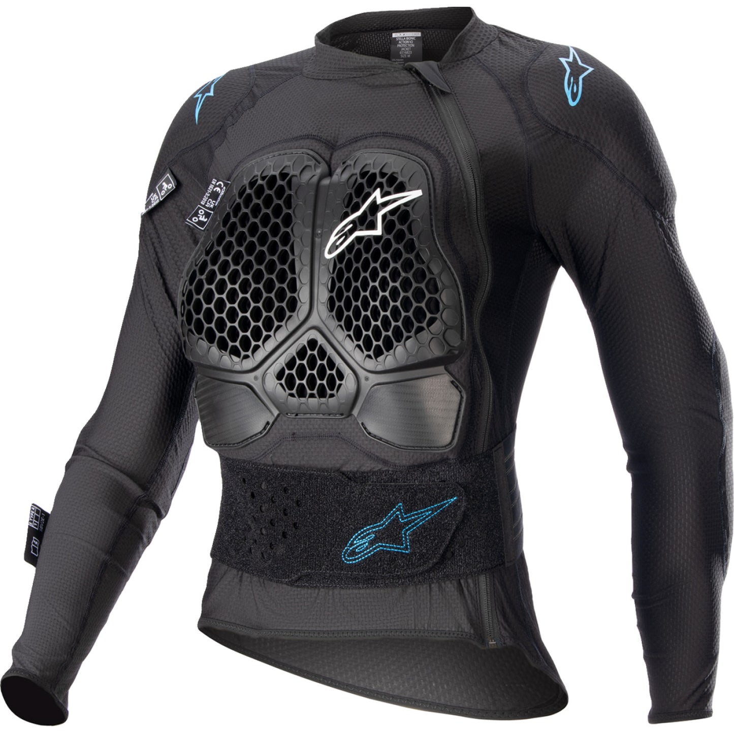 ALPINESTARS Stella Bionic Action v2 Protection Jacket - Black/Cyan - Small 6516823-1079-S