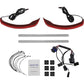 Custom Dynamics Saddlebag Lights - Low Profile - Red Lens - Indian CD-IND-SPR-V2-R