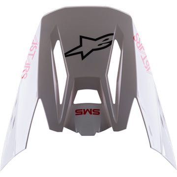 ALPINESTARS SM5 Visor - Bond - White/Red 8983422-2032