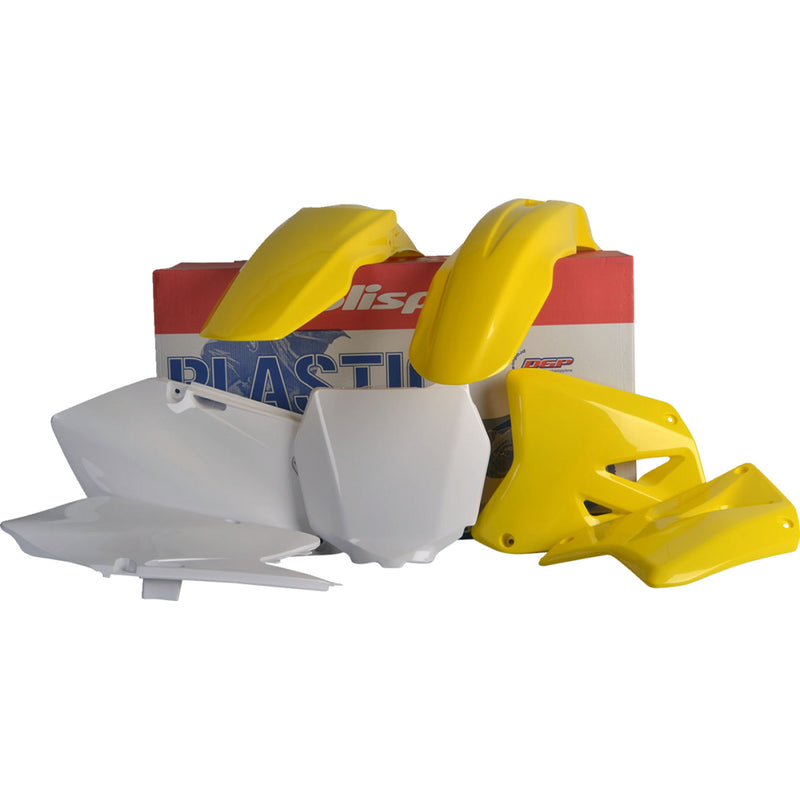 POLISPORT Body Kit - OEM Yellow/White - RM 125/250 90095 by Polisport