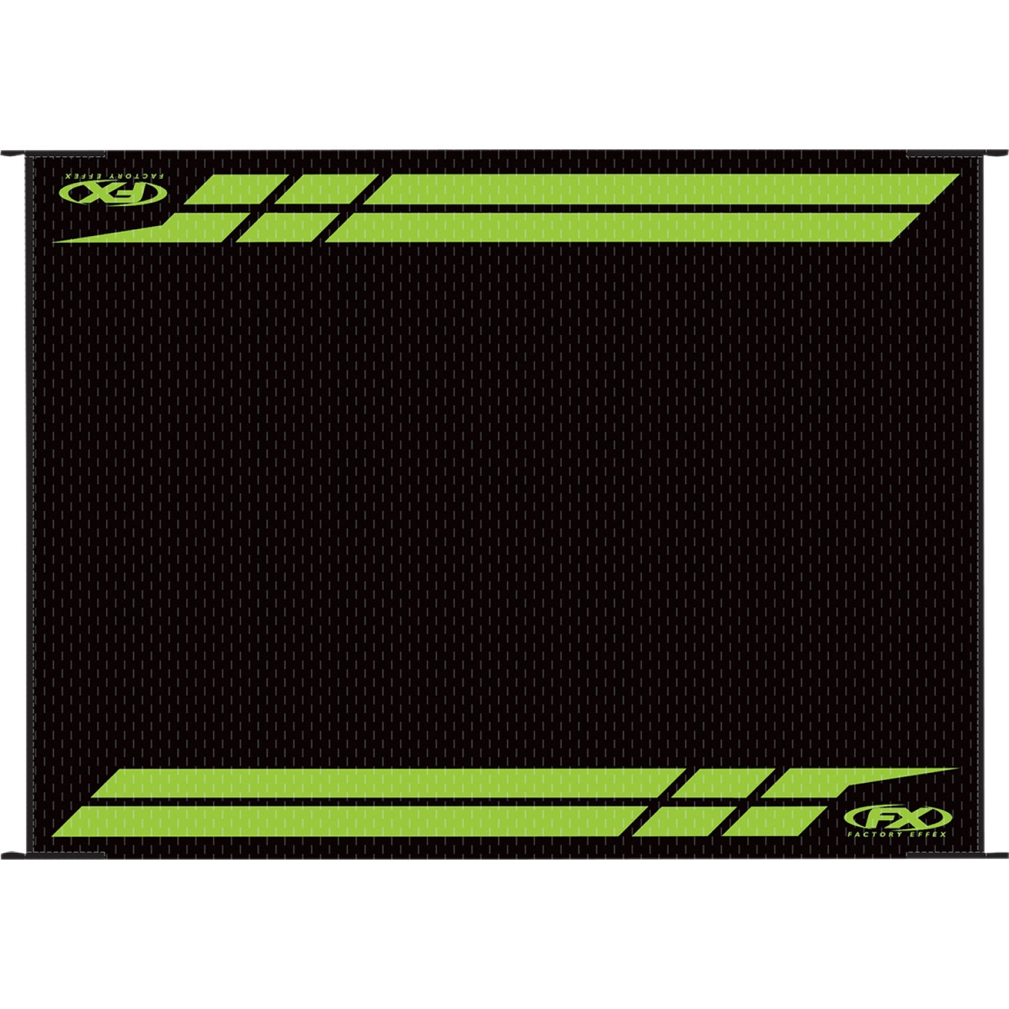 FACTORY EFFEX RV Mat - Black/Green - Kawasaki 22-45130