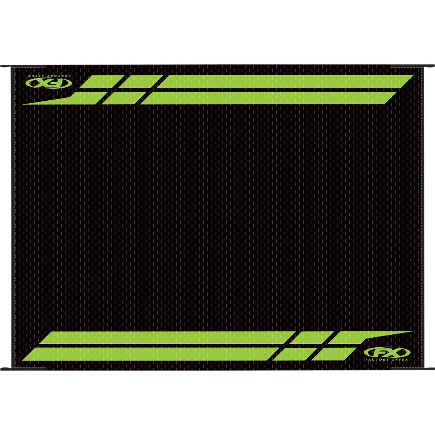FACTORY EFFEX RV Mat - Black/Green - Kawasaki 22-45130