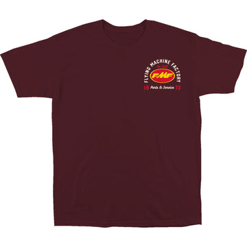 FMF Exhaust Supply T-Shirt - Maroon - Small FA24118902MRNSM