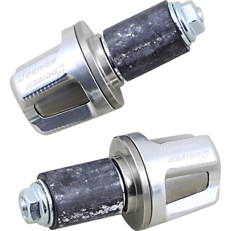 DRIVEN RACING Revolt Bar Ends - Silver DBEW-RE-SI