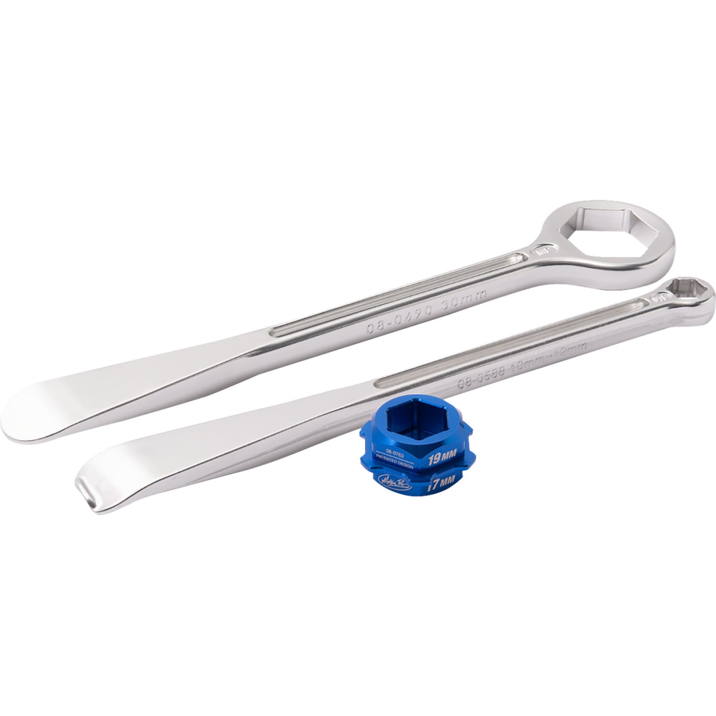 MOTION PRO Combo Lever w/Adapter - T6 - Hex - 32 mm - 10/12 mm | 30 mm Adapter - Set 08-0762 by Motion Pro