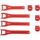 Moose Racing Qualifier Boot Strap Kit - Red - Size 7-9 3430-1013