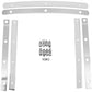 Memphis Shades Slim Windshield Hardware Straps - Stainless Steel MEM0914