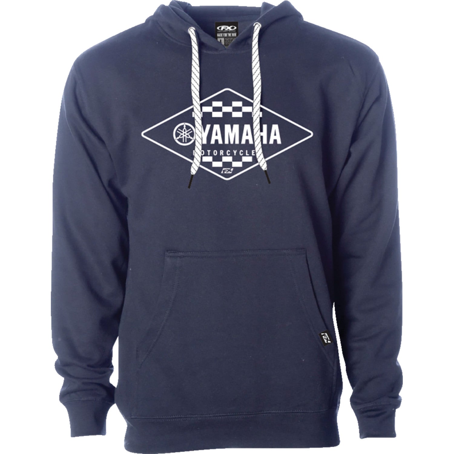 FACTORY EFFEX Yamaha Diamond Pullover Hoodie - Navy - Medium 27-88202