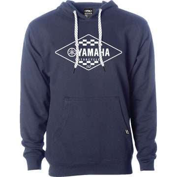 FACTORY EFFEX Yamaha Diamond Pullover Hoodie - Navy - Large 27-88204