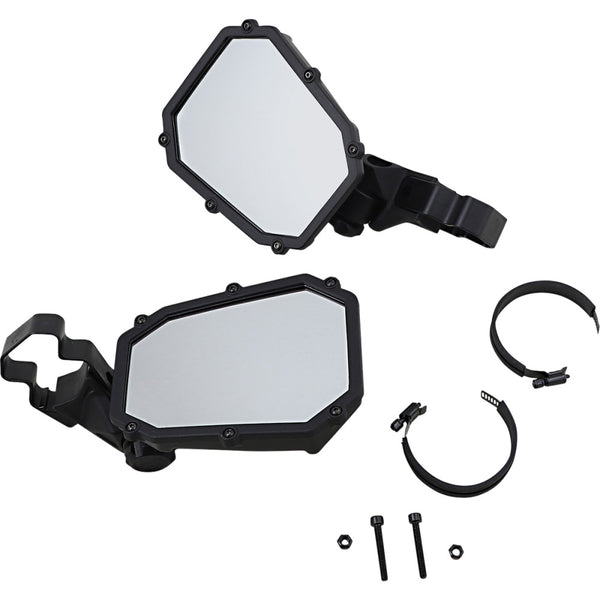 Moose Offroad Mirror - Elite Pro - Side View - Octagon - Black MEMIRKIT-ES2CCS