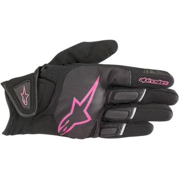 ALPINESTARS Stella Atom Gloves - Black/Fuchsia - Large 3594018-1039-L