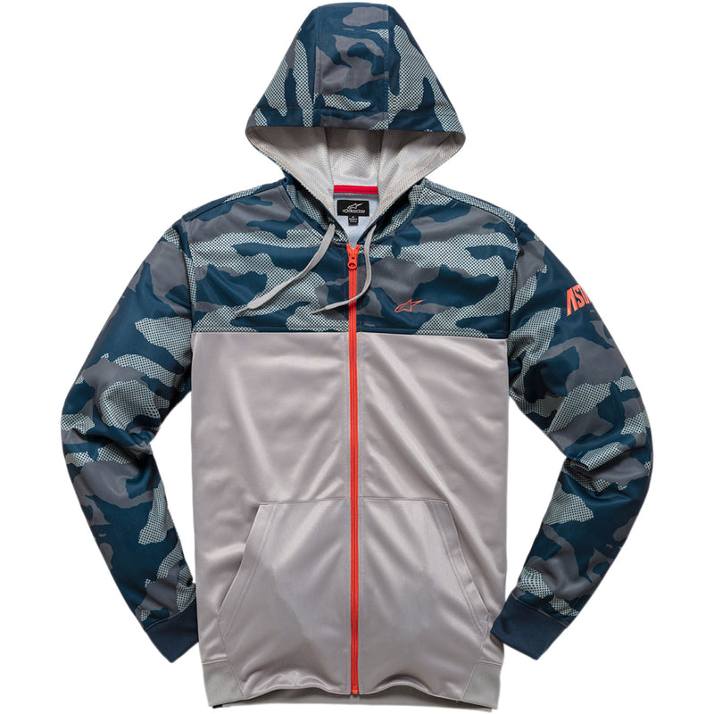 ALPINESTARS Reckon Zip Hoodie - Camo Navy - Large 1210530009071L