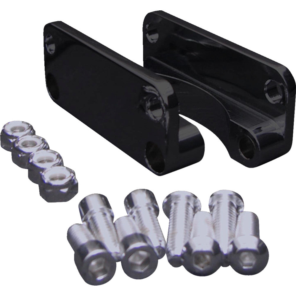 Covingtons Front Fender Relocator - Black - Touring '03-'13 C1310-B