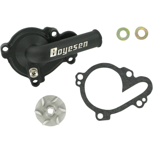 Boyesen Impeller/Waterpump Cover - Black - Yamaha WPK37B