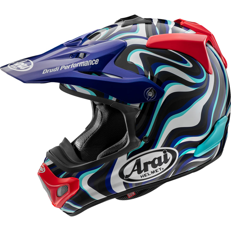 ARAI HELMETS VX-Pro4 Helmet - Stream - Blue - XL 0110-8879 by Arai Helmets Offroad Full Face 1 Pc Adult Helmet