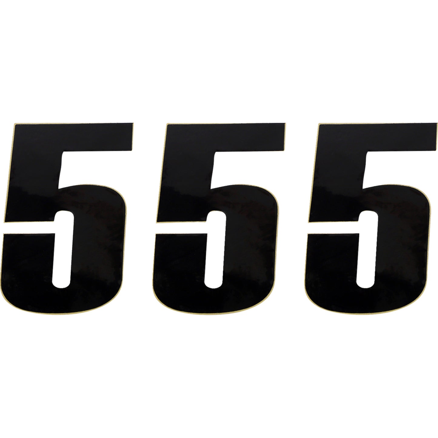 Moose Racing Race Number 5 - Black - 4.5" 80015