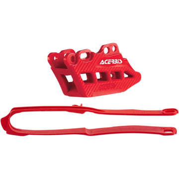 ACERBIS Chain Guide and Slider Kit - Honda CRF250R/CRF450R/RX - Red 2666240004