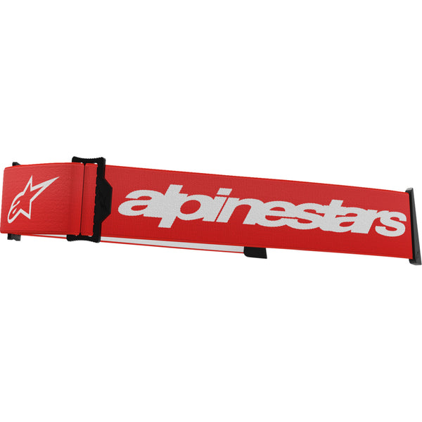 Alpinestars Supertech Goggle Strap - Red/White 9400125-32