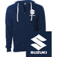 FACTORY EFFEX Suzuki Icon Zip-Up Hoodie - Navy - Medium 28-88452