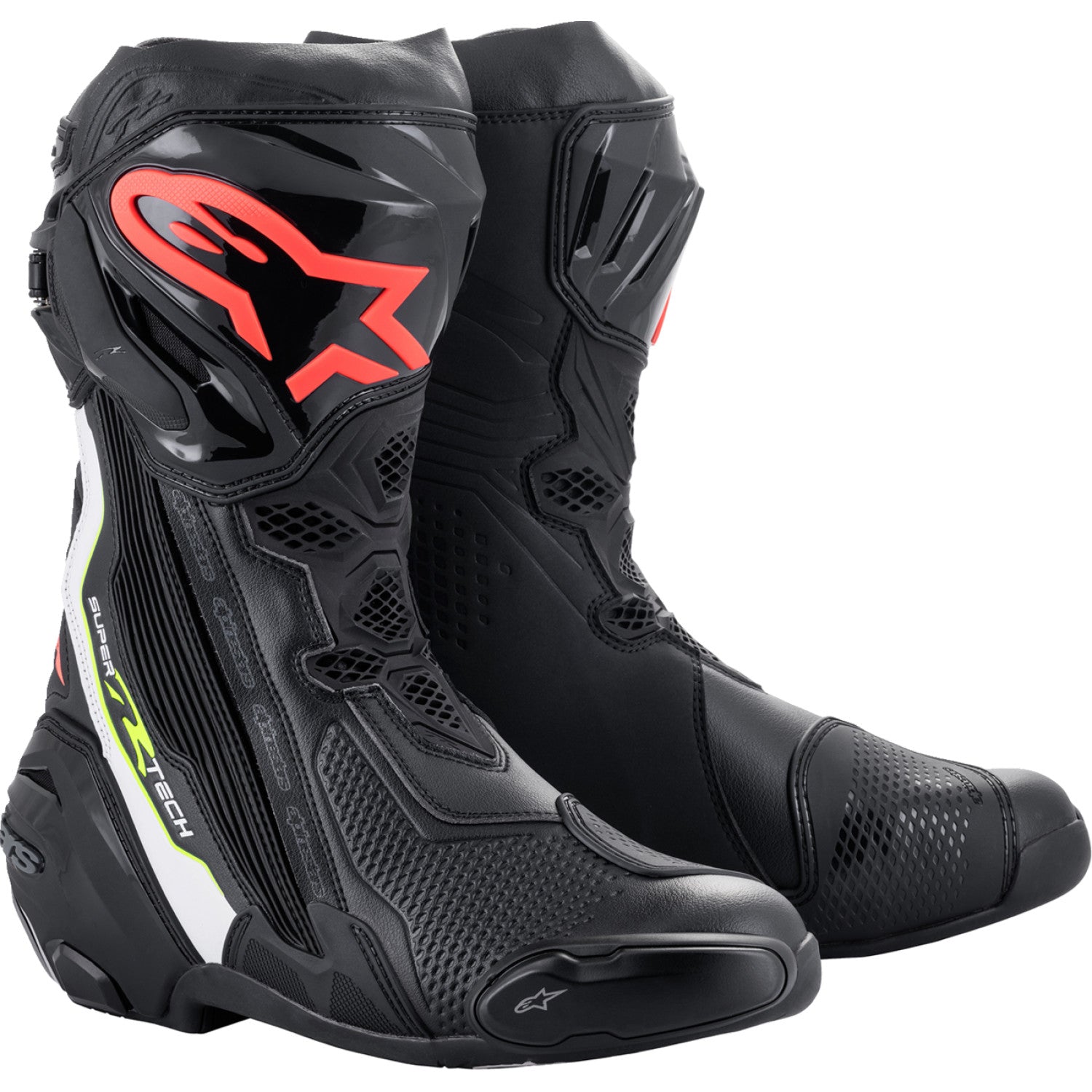 ALPINESTARS Supertech R Boots - Black/Red - US 12.5 / EU 48 2220021-1236-48