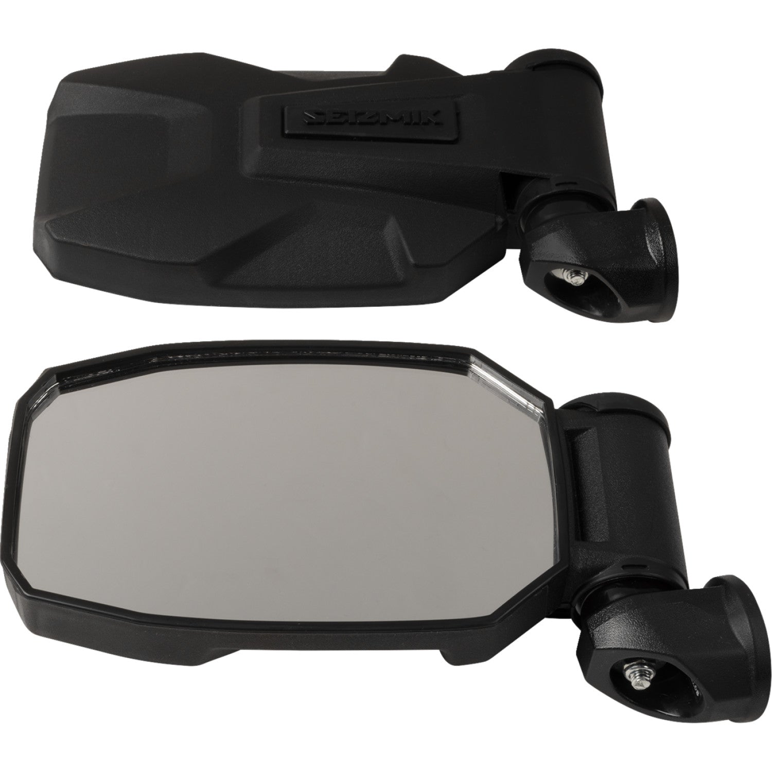 SEIZMIK Mirrors - Strike - Side View - Rectangle - Black - Polaris Pro Fit/Can Am/Kawasaki Profiled ROPS 56-18093