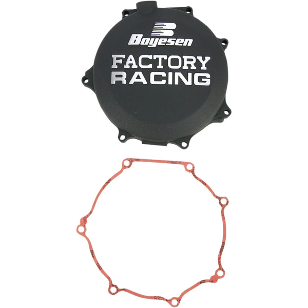 Boyesen Clutch Cover - Black - Kawasaki CC-18B