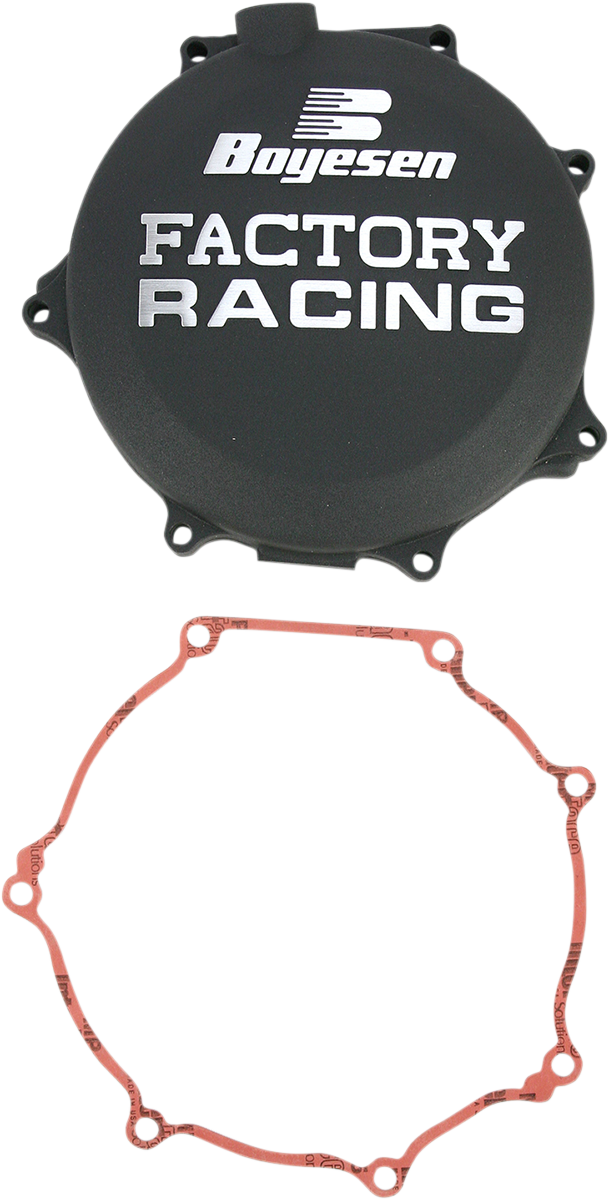 Boyesen Clutch Cover - Black - Kawasaki CC-18B