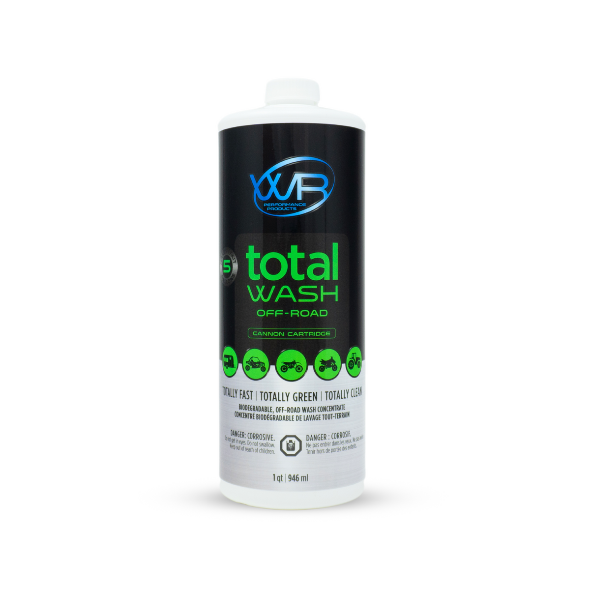 WR Performance Products Total Wash Off-Road Cannon Cartridge 1Qt