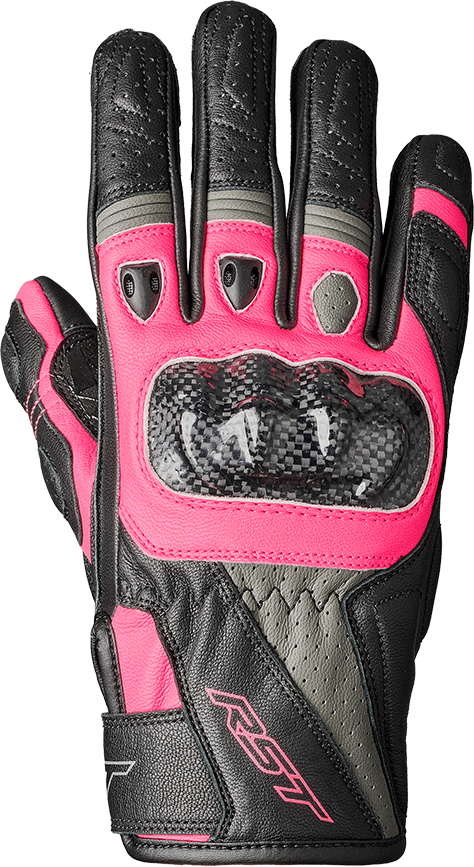 RST Women's Stunt III CE Glove - Black/Pink/Grey - L