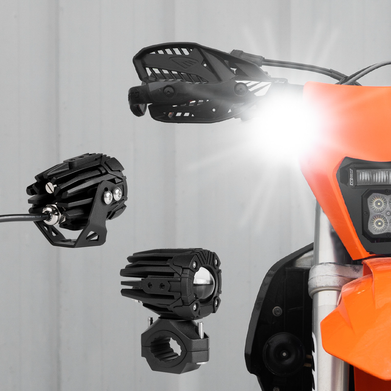 Dual Led Driving Light 2in White/Amber