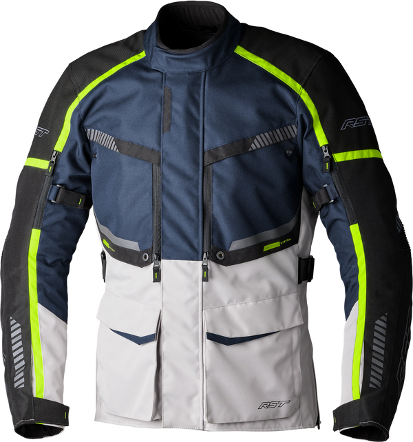 RST Maverick Evo CE Textile Jacket - Navy/Silver - 3XL